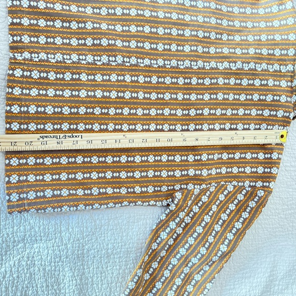 Brixton Women’s Providence Overshirt Tan & White‎ Printed Cotton Jacket Size M - Picture 3 of 9